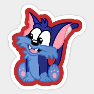 Adorable Furrball Sticker